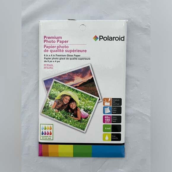 Polaroid Other - Premium Polaroid Photo Paper 4 X 6 - 19 Total Sheets Open Box